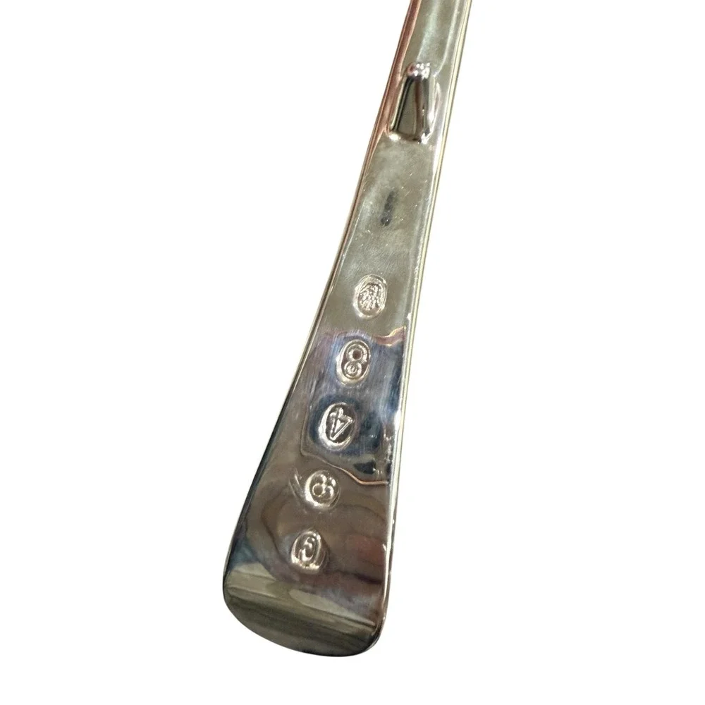 Gerity Georgian Salad Serving Spoon Fork Set Silverplate Reproduction‎ 13 Inch